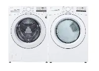 .LG-3400-W/W-ELE--PR LG White Electric Laundry Pair - 3400 Series
