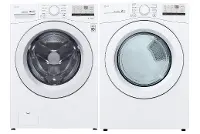 .LG-3400-W/W-GAS--PR LG White Gas Laundry Pair - 3400 Series