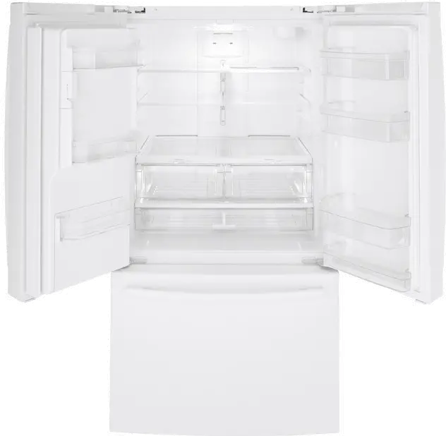 GFE26JGMWW GE 25.6 cu ft French Door Refrigerator - White-6
