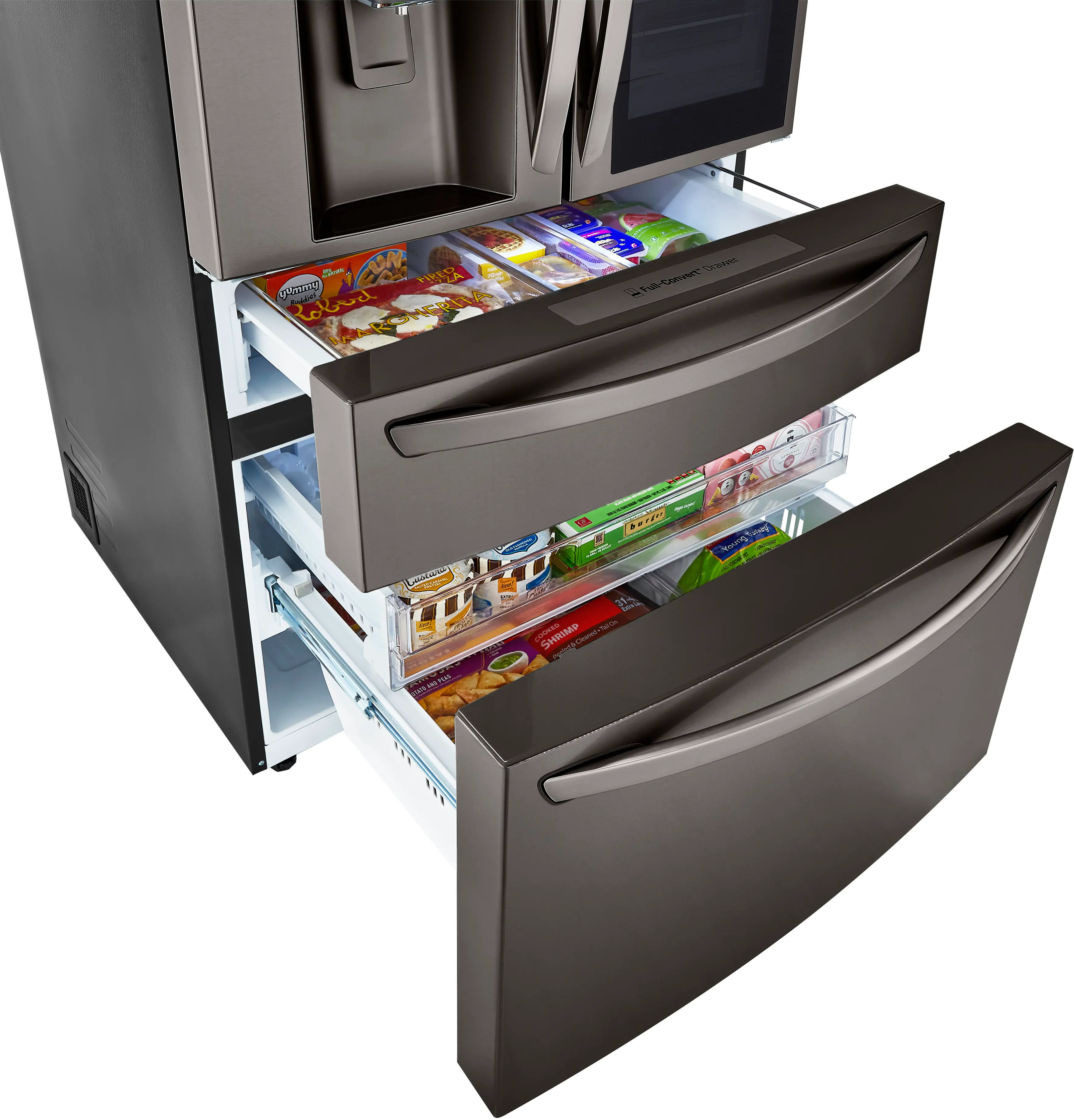 LRMVC2306D LG 22.5 cu ft French Door in Door Refrigerator - Counter Depth Black Stainless Steel-7