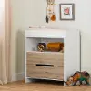 12676 Cookie White and Oak 2-Drawer Changing Table - South Shore