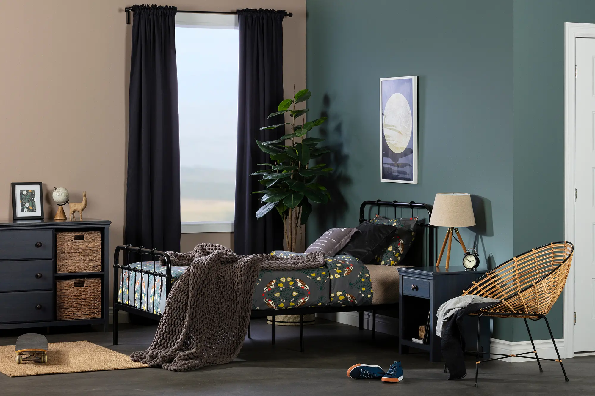 12684 Cotton Candy Blue 3 Drawer Dresser with Baskets - South Shore-4