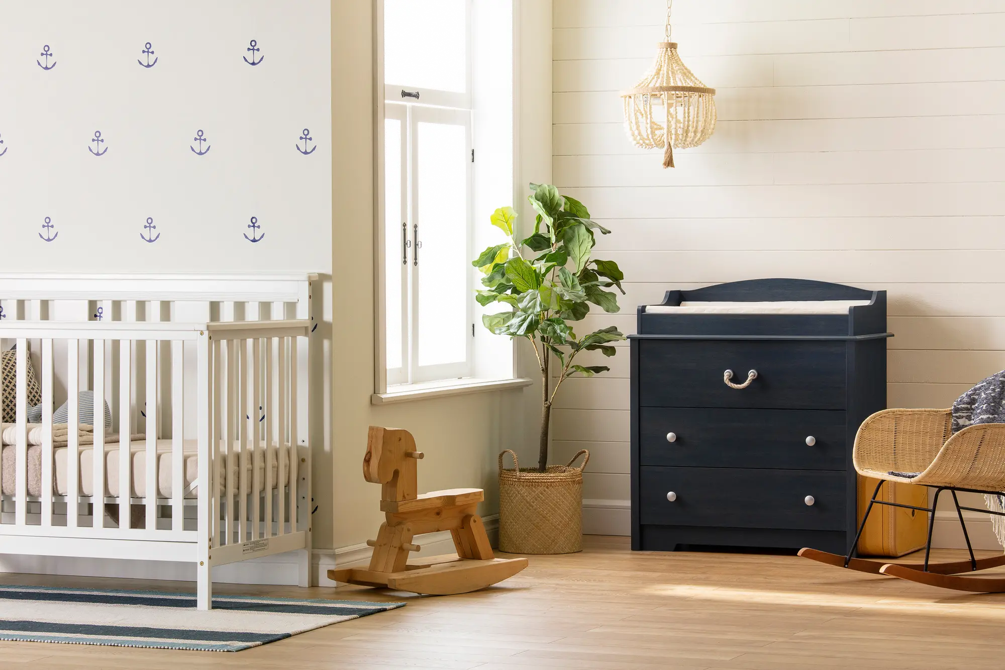 12708 Navali Blue Changing Table - South Shore-4