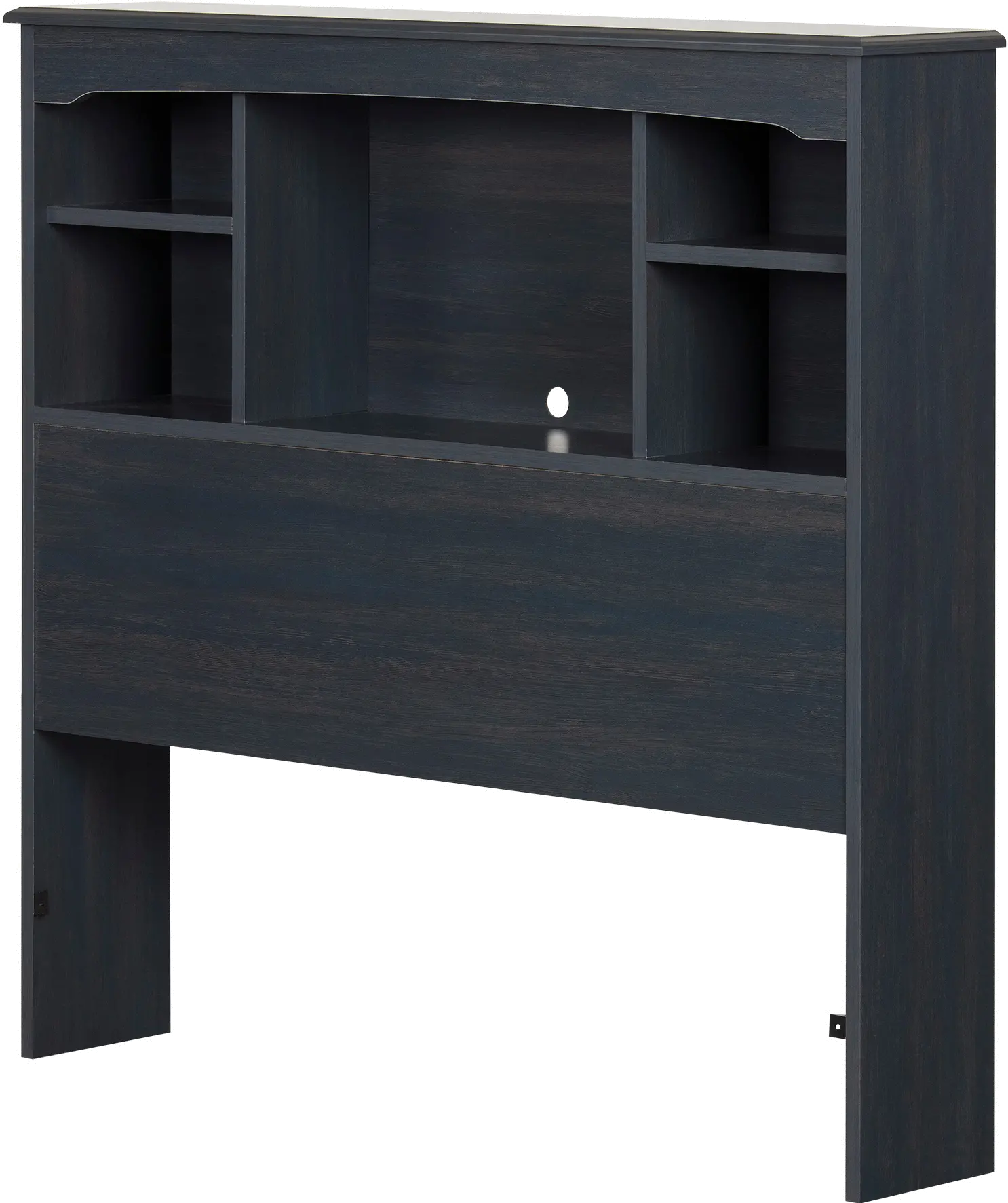 12709 Navali Blue Bookcase Headboard - South Shore-1