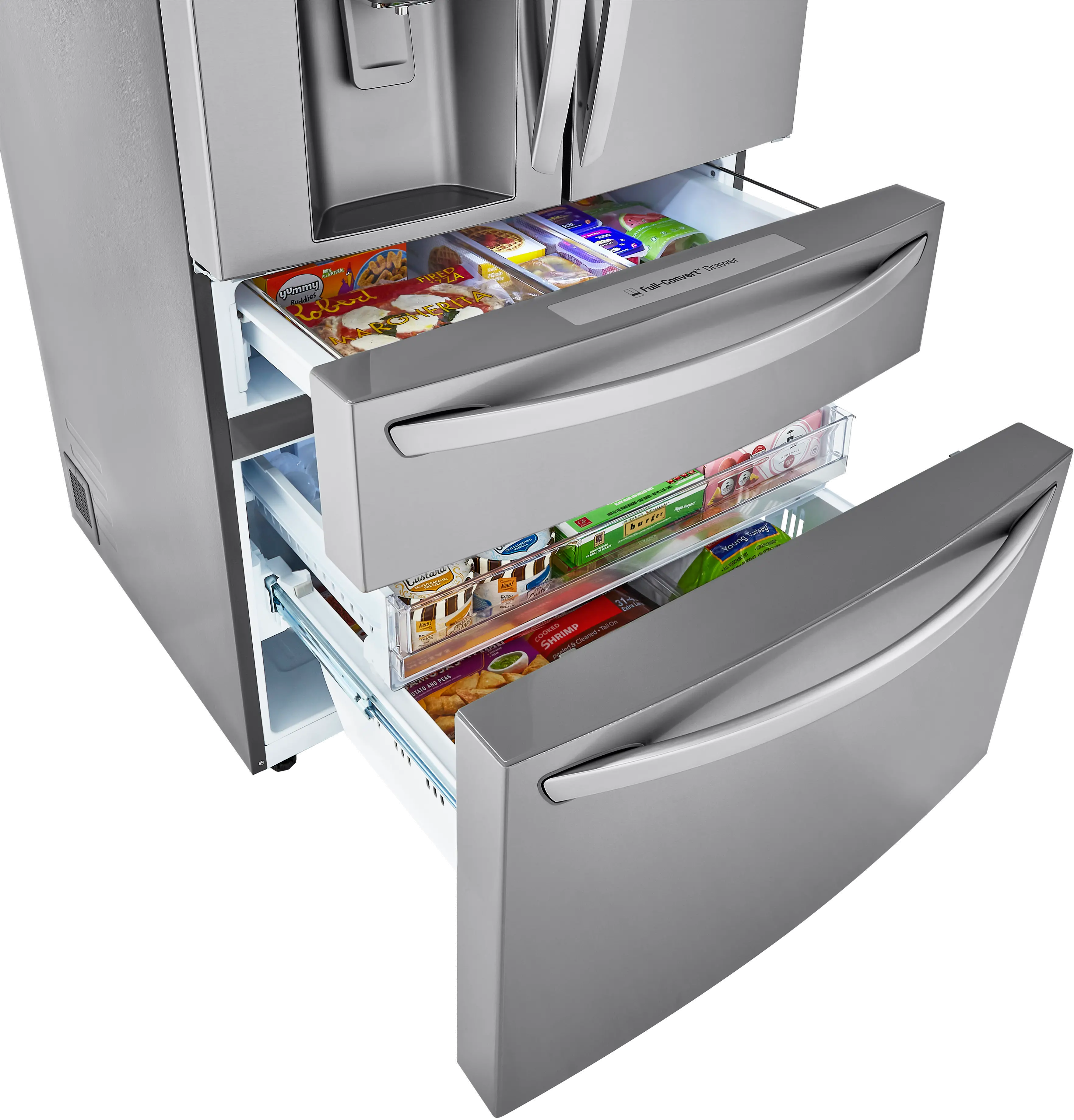 LRMDC2306S LG 22.5 cu ft French Door in Door Refrigerator - Counter Depth Stainless Steel-4