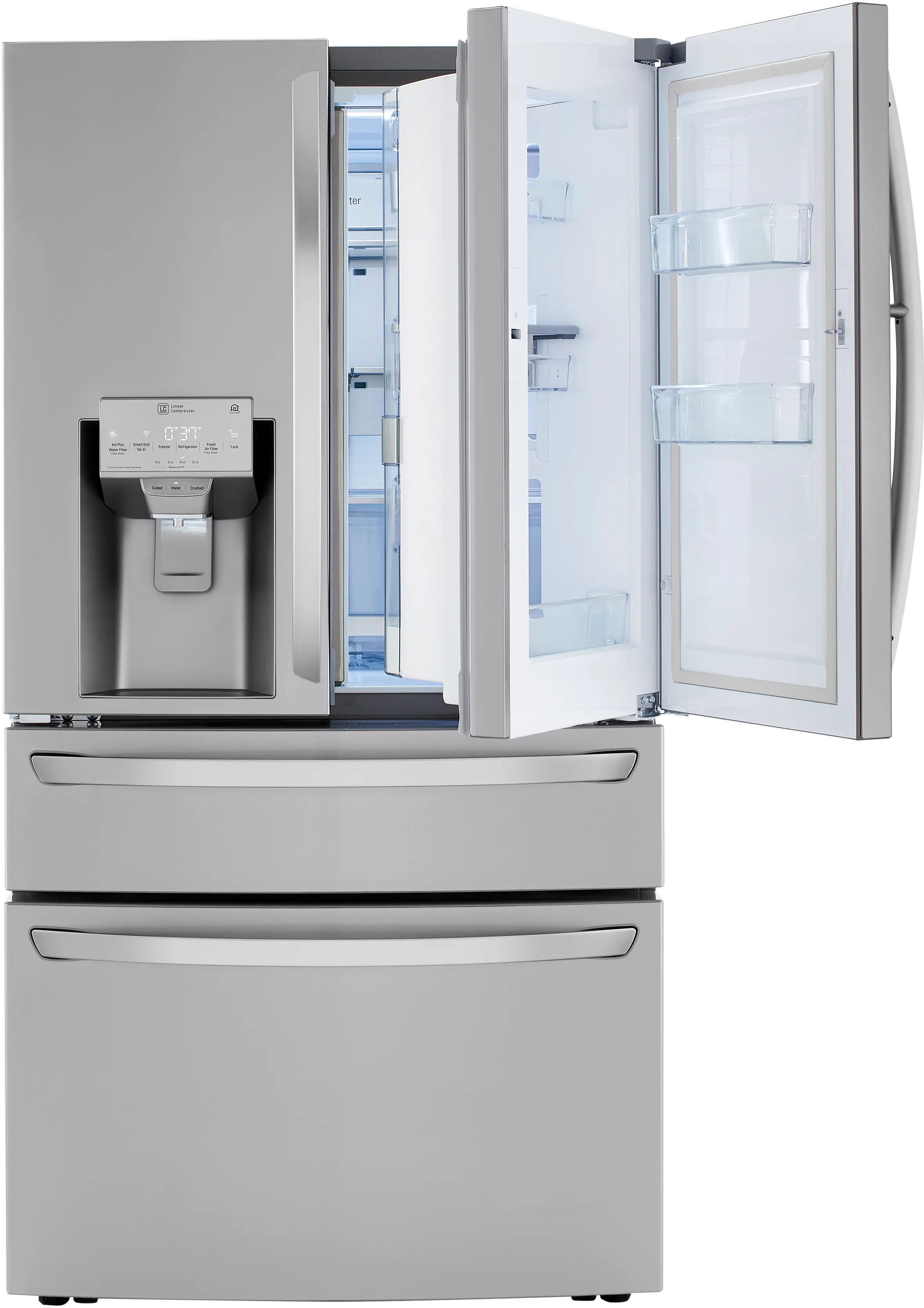 LRMDC2306S LG 22.5 cu ft French Door in Door Refrigerator - Counter Depth Stainless Steel-5