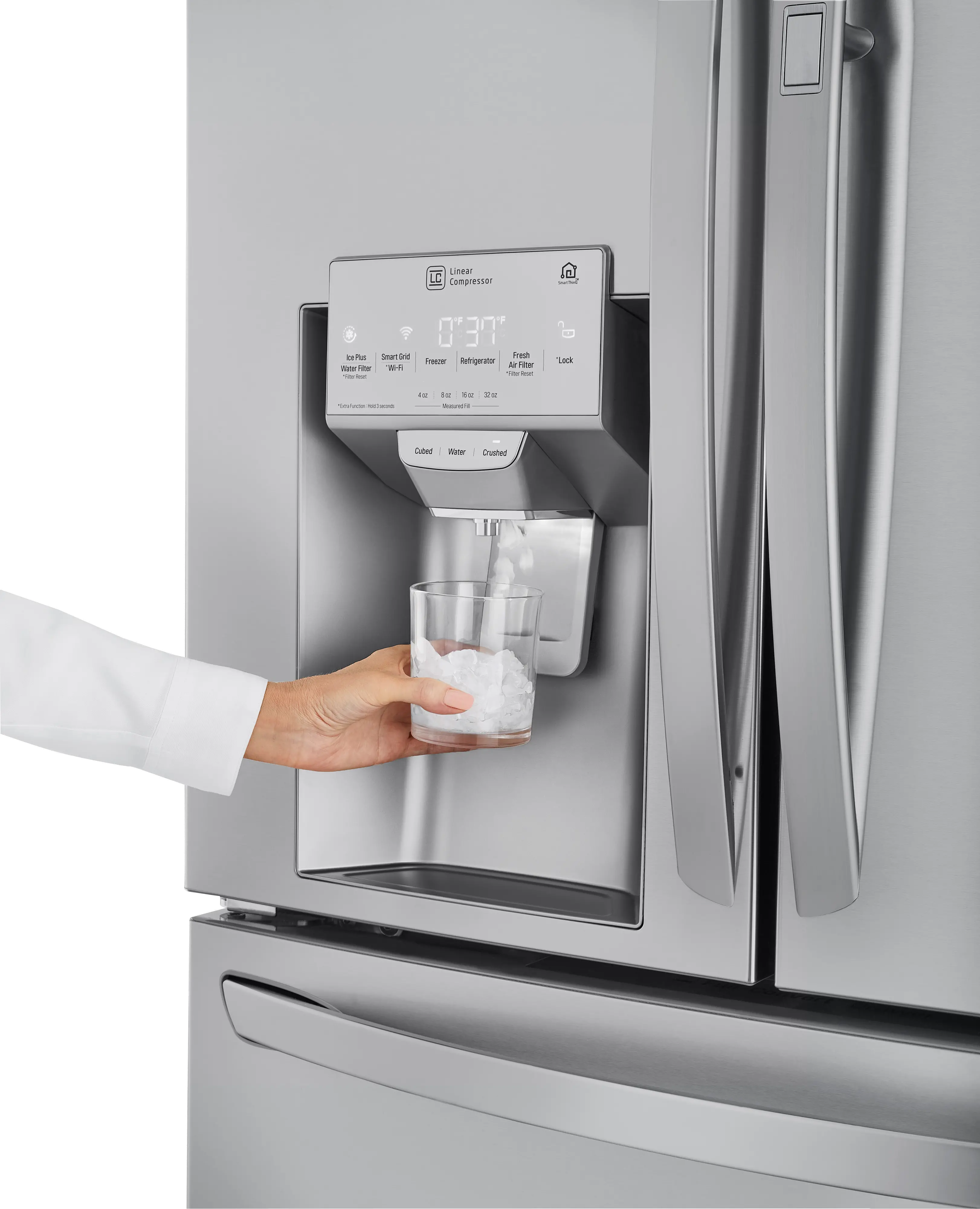 LRMDC2306S LG 22.5 cu ft French Door in Door Refrigerator - Counter Depth Stainless Steel-8