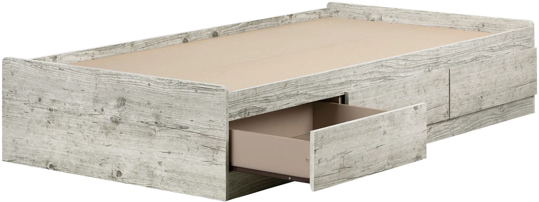 12715 Navali Seaside Pine Twin Storage Platform Bed - South Shore-3