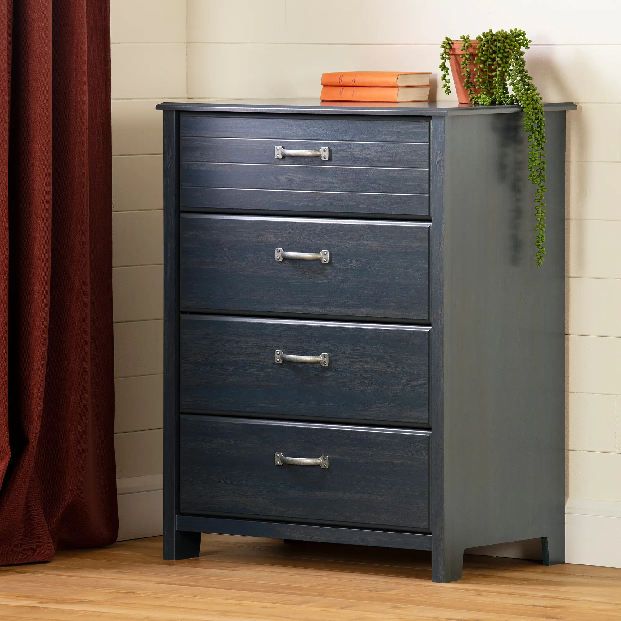 12724 Asten Contemporary Blue Chest of Drawers - South Shore-2