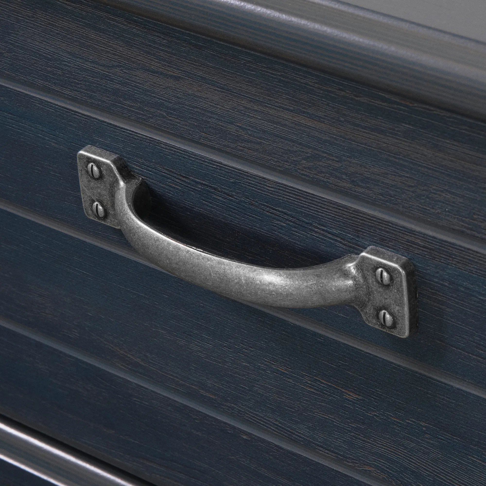 12727 Asten Rustic Blue Full Bookcase Headboard - South Shore-3