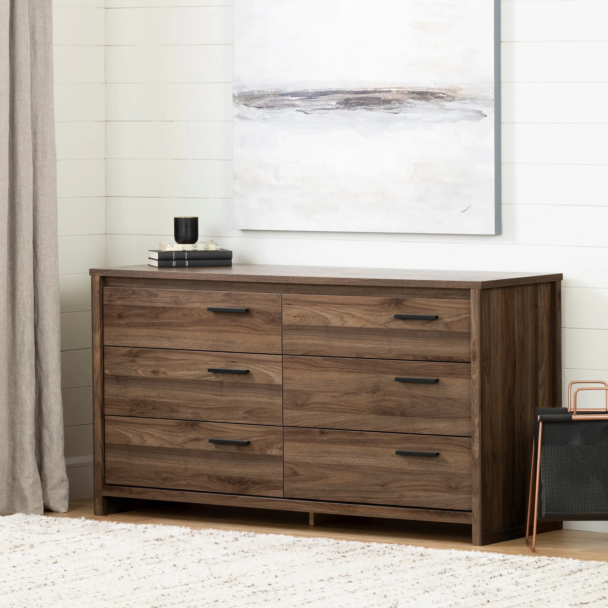 12744 Lensky Modern Natural Walnut Dresser - South Shore-2