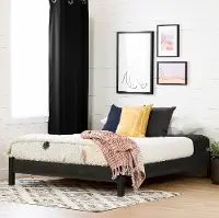 12749 Lensky Modern Gray Oak Queen Platform Bed - South Shore