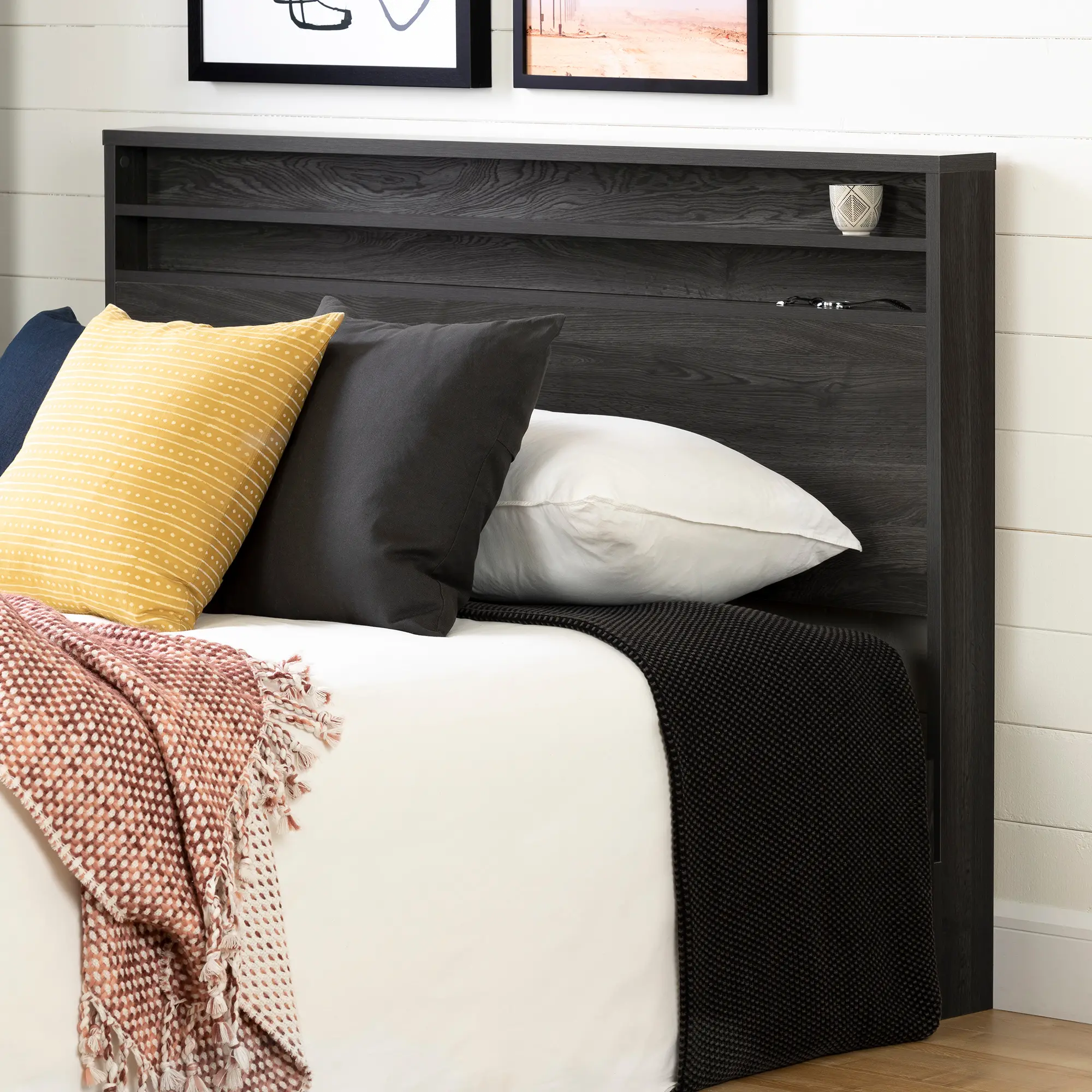 12753 Lensky Modern Gray Oak Full-Queen Headboard - South Shore-2