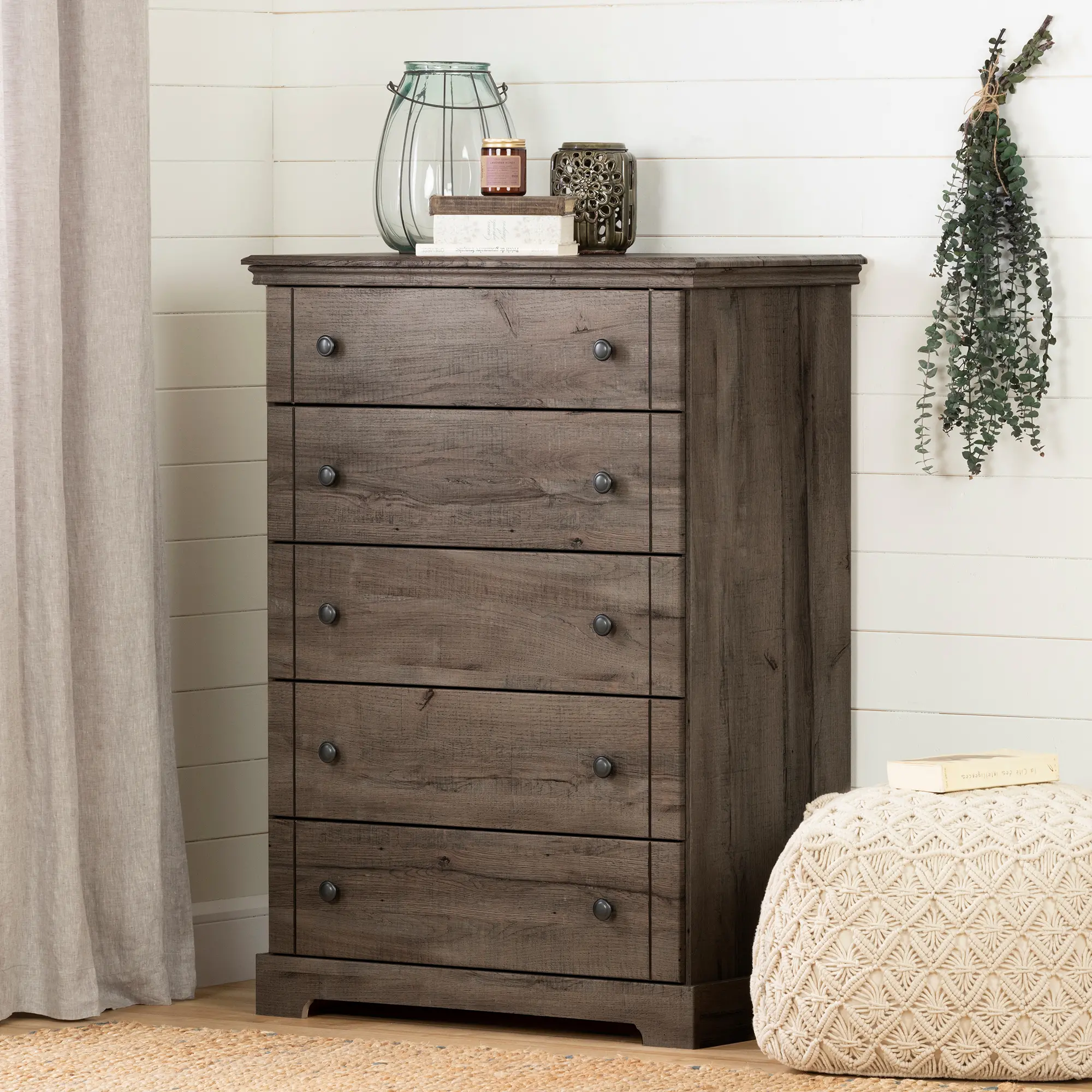 12762 Lilak Cottage Fall Oak Chest of Drawers South Shore-2