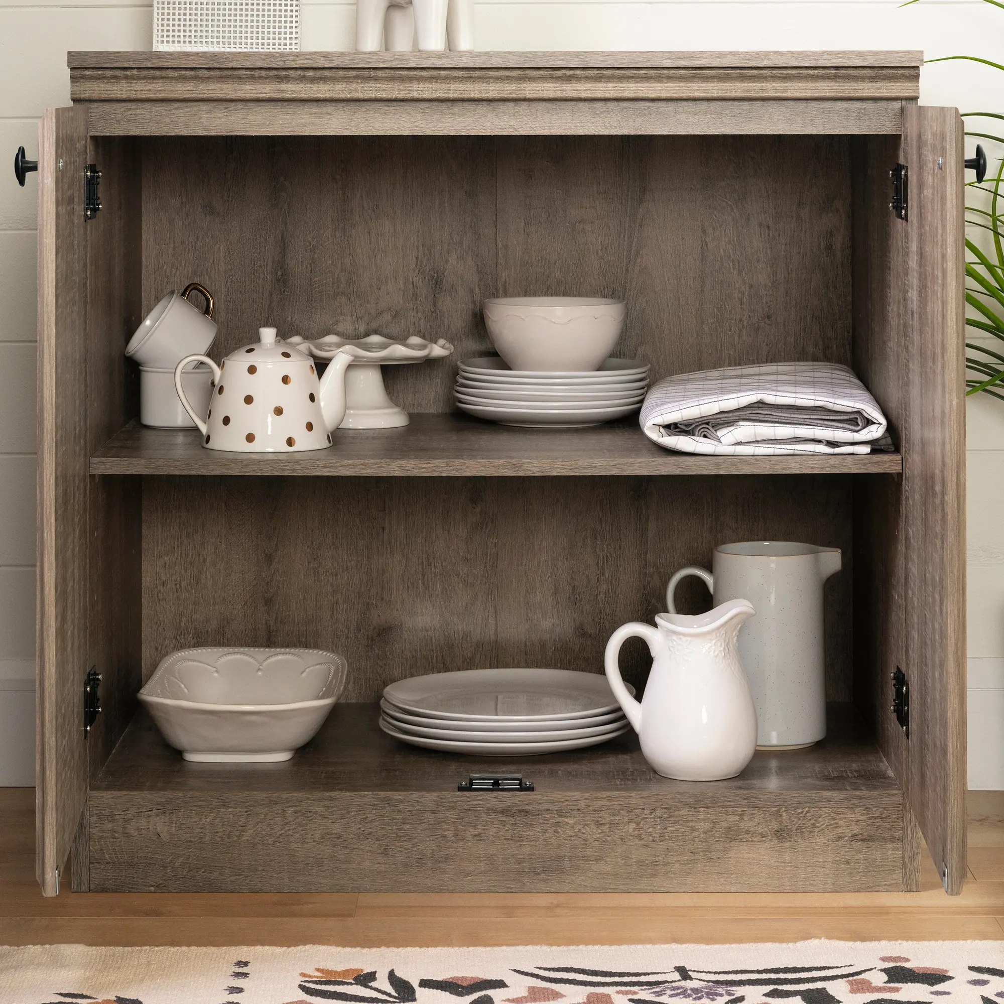 12950 Morgan Weathered Oak Small 2-Door Storage Cabinet-3