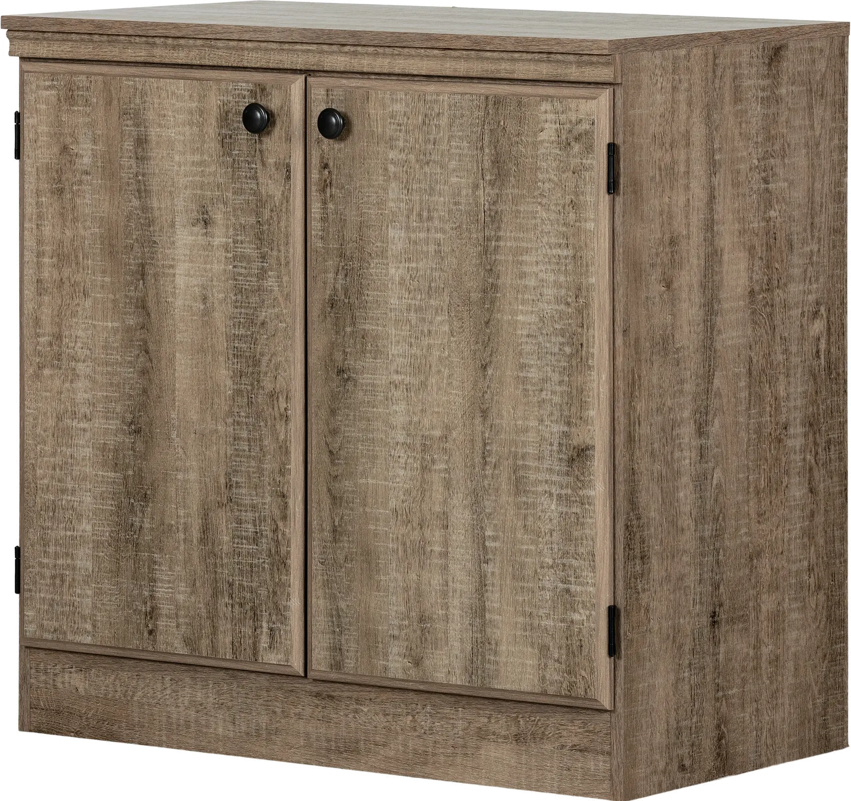 12950 Morgan Weathered Oak Small 2-Door Storage Cabinet-1