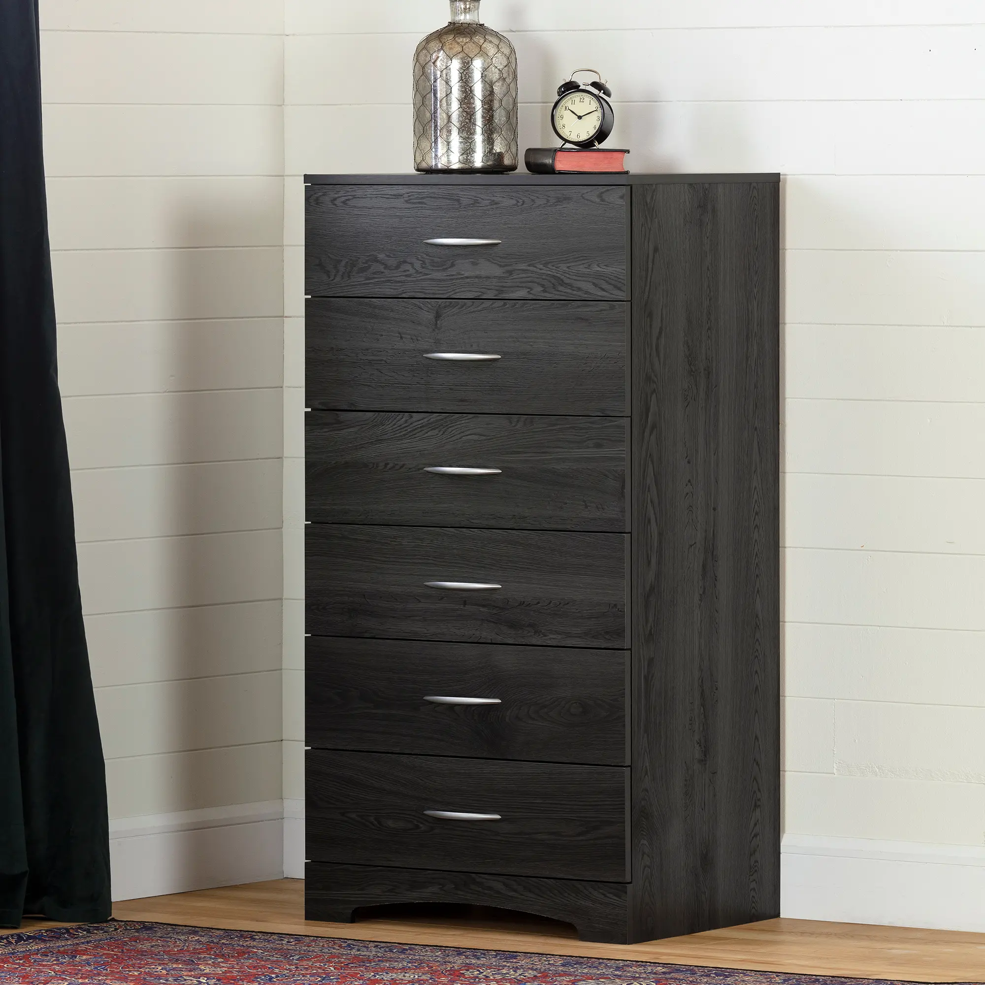 12951 Contemporary Gray Oak Lingerie Chest - South Shore-2