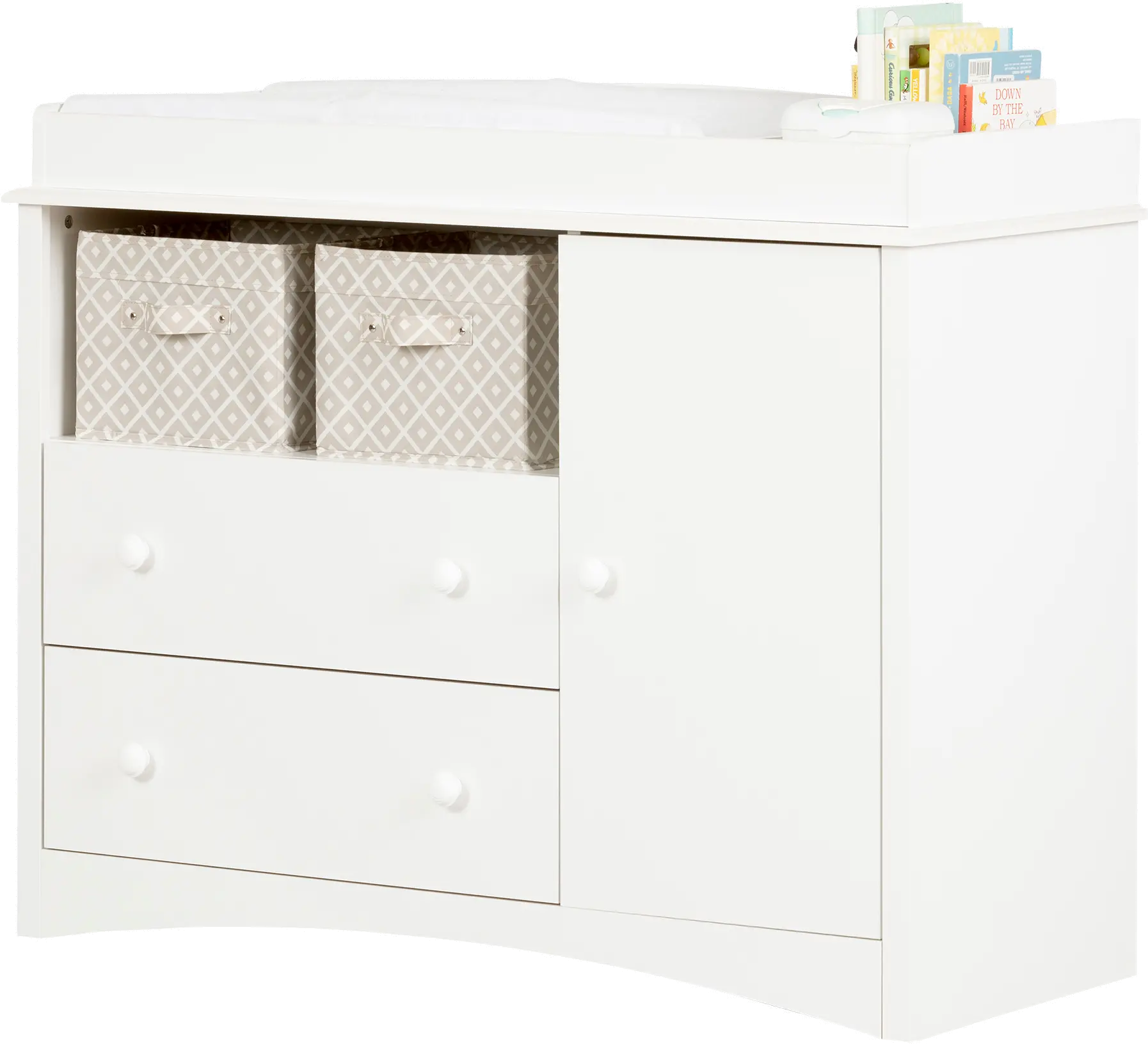 2280331 Classic White Changing Table- South Shore-1