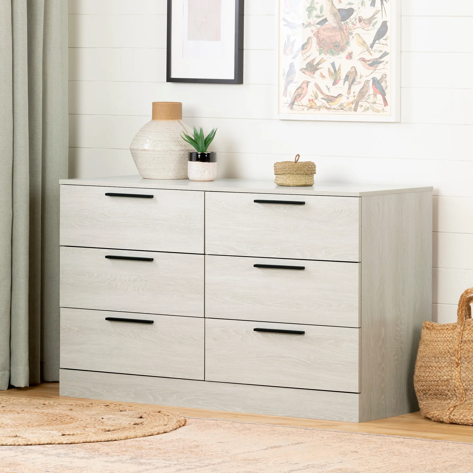 navy blue dress for baby girl Winter Oak White Oak 6-Drawer Dresser - South Shore