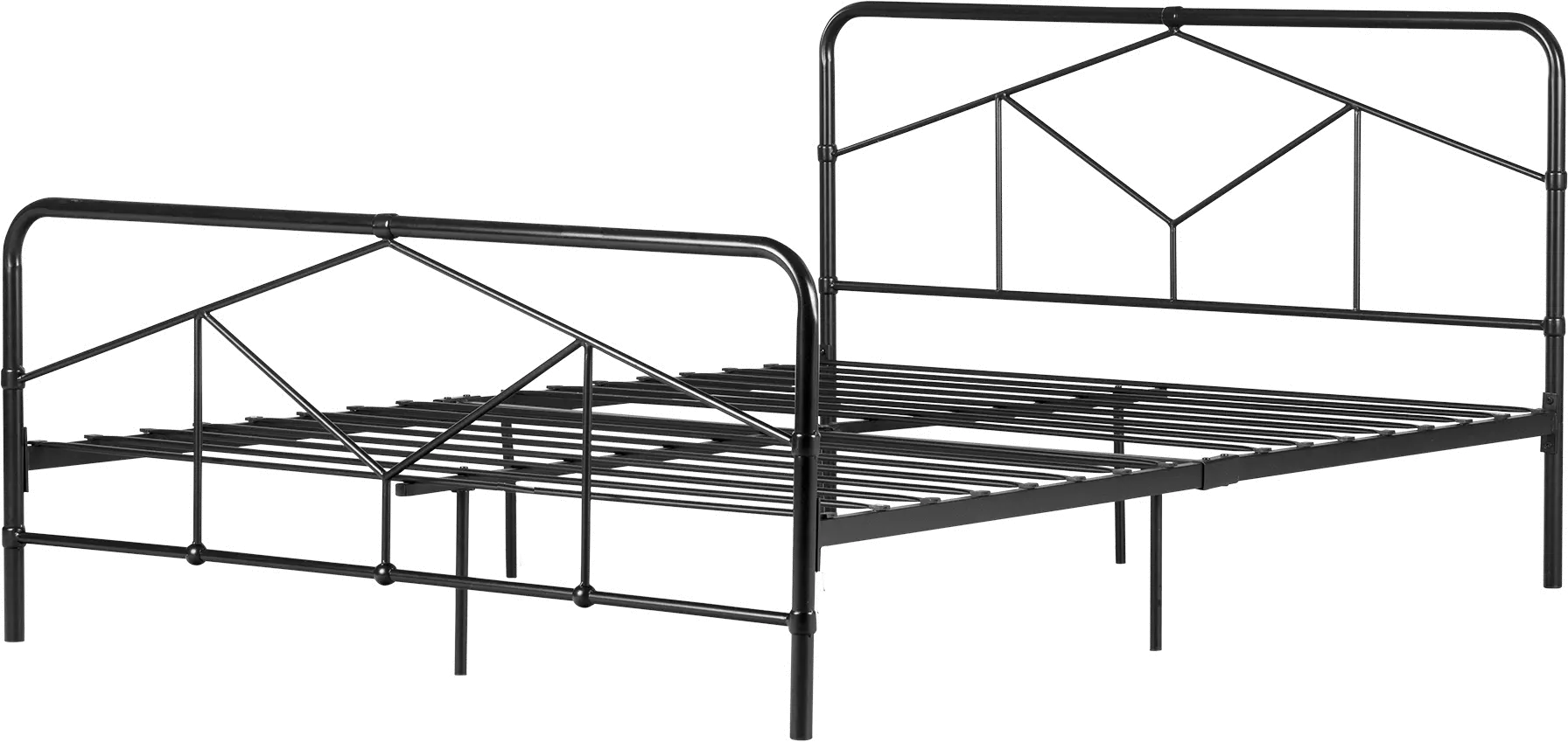 12534 Sazena Modern Black Full Metal Bed - South Shore-6