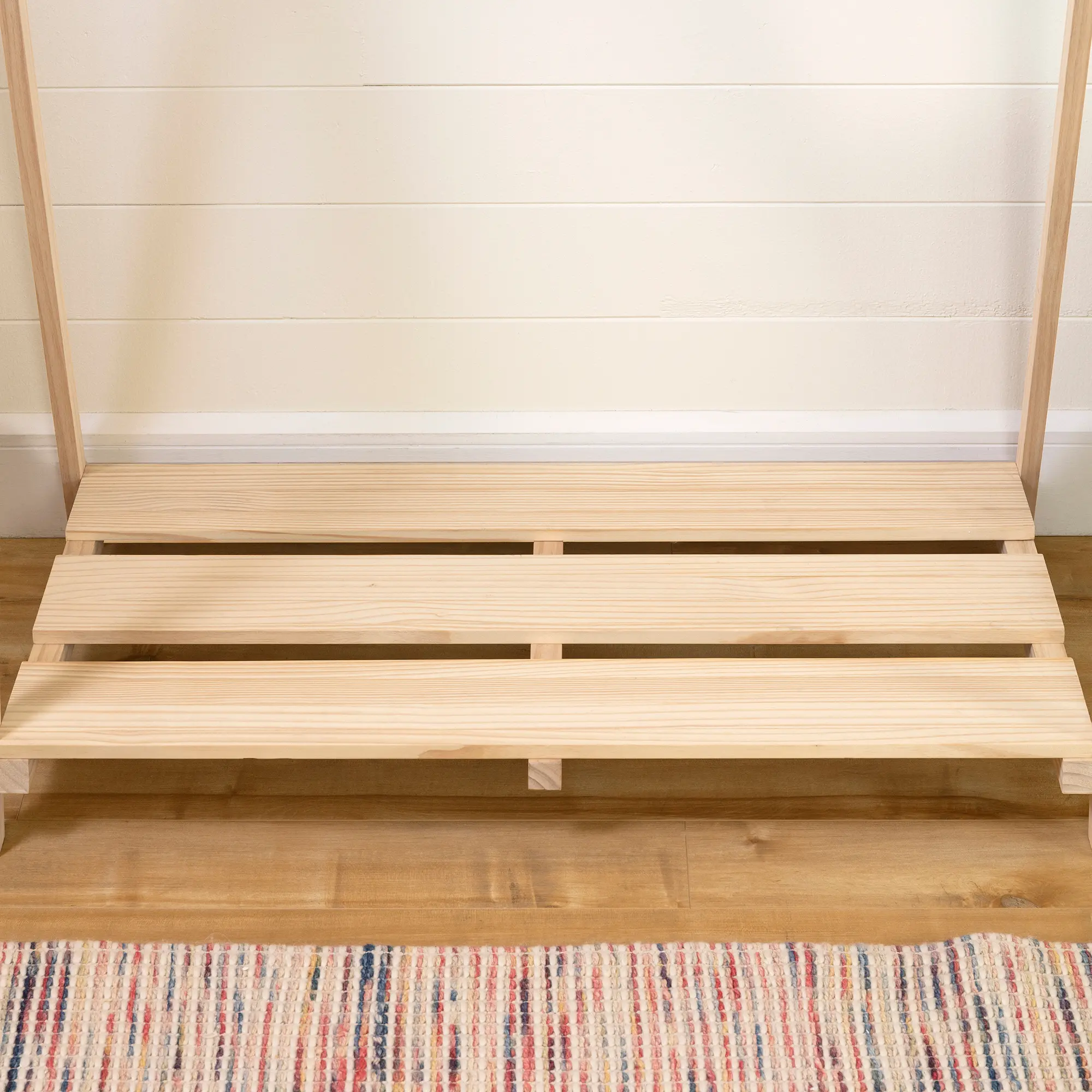 12877 Sweedi Scandinavian Pine Clothes Rack for Kids - South Shore-4