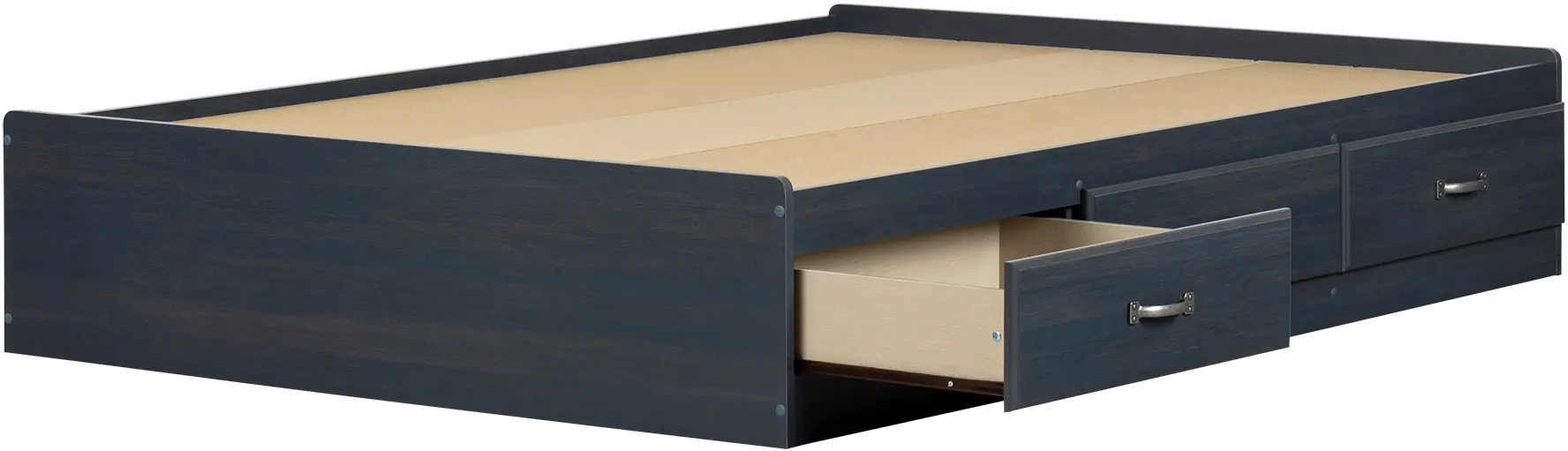 12728 Asten Contemporary Blue Full Storage Platform Bed - South Shore-5