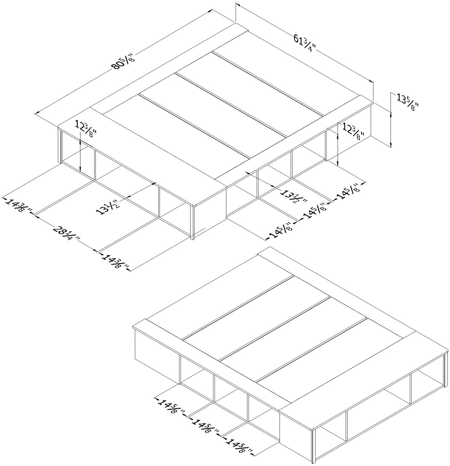 12760 Lilak Winter Oak White Queen Storage Bed with Baskets - South Shore-8