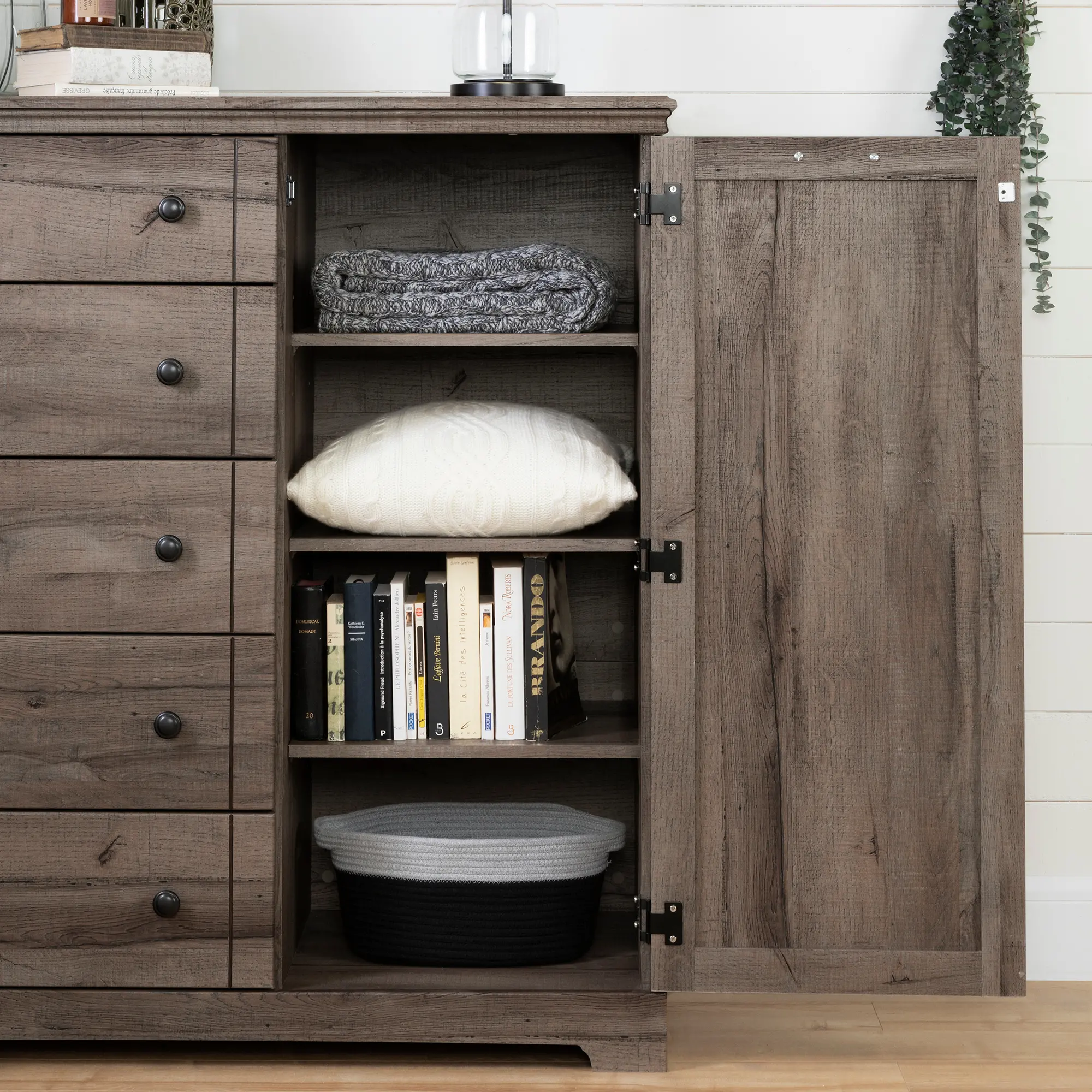 12763 Lilak Cottage Fall Oak Door Chest with Drawers - South Shore-3