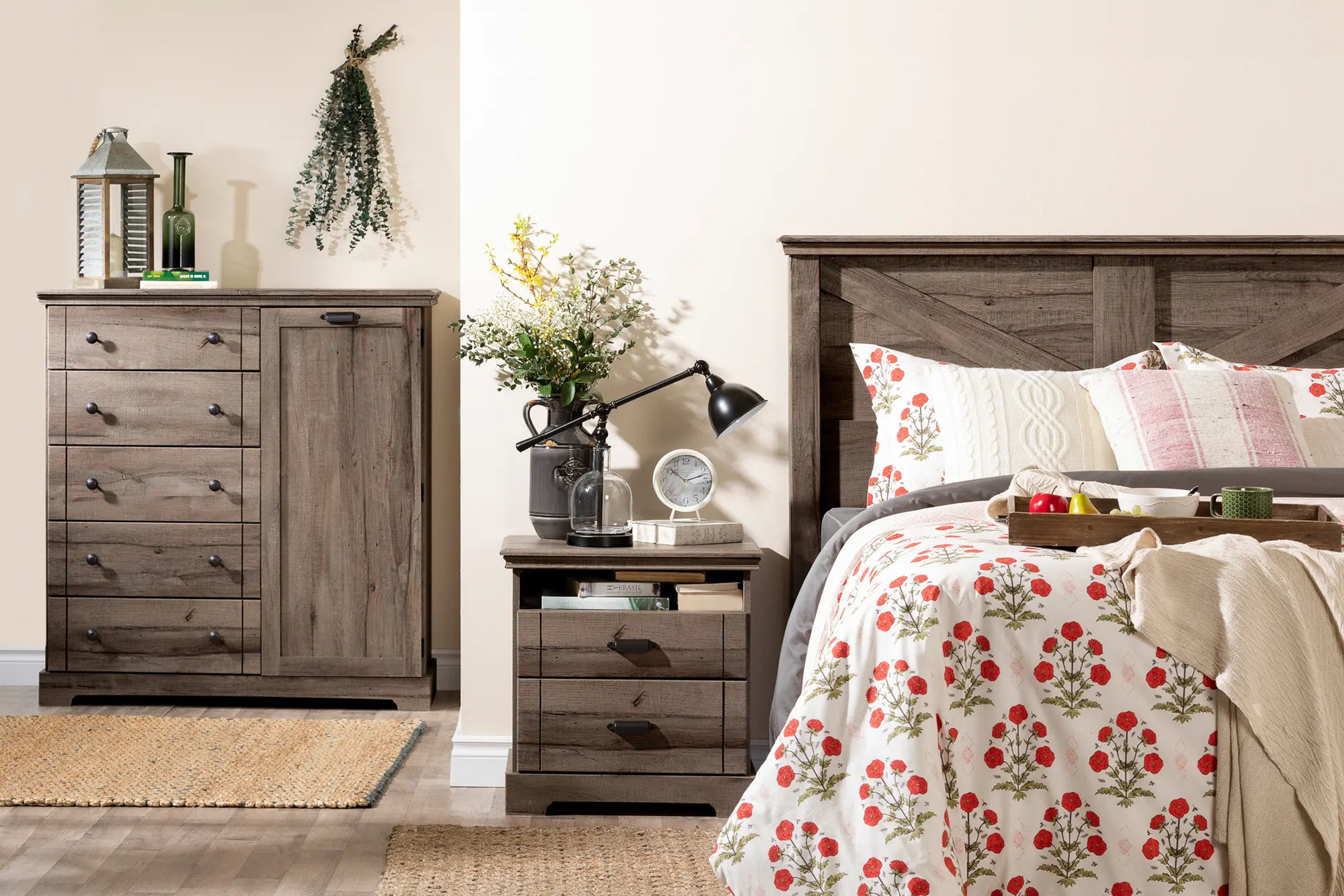 12763 Lilak Cottage Fall Oak Door Chest with Drawers - South Shore-5