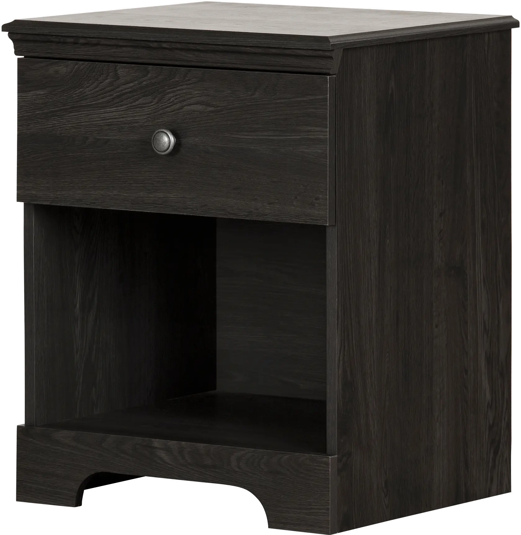 12691 Zach Classic Dark Gray Oak Nightstand - South Shore-5