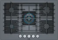 NGMP077UC Bosch Benchmark 30 Inch Gas Cooktop with FlameSelect - Gray Tempered Glass