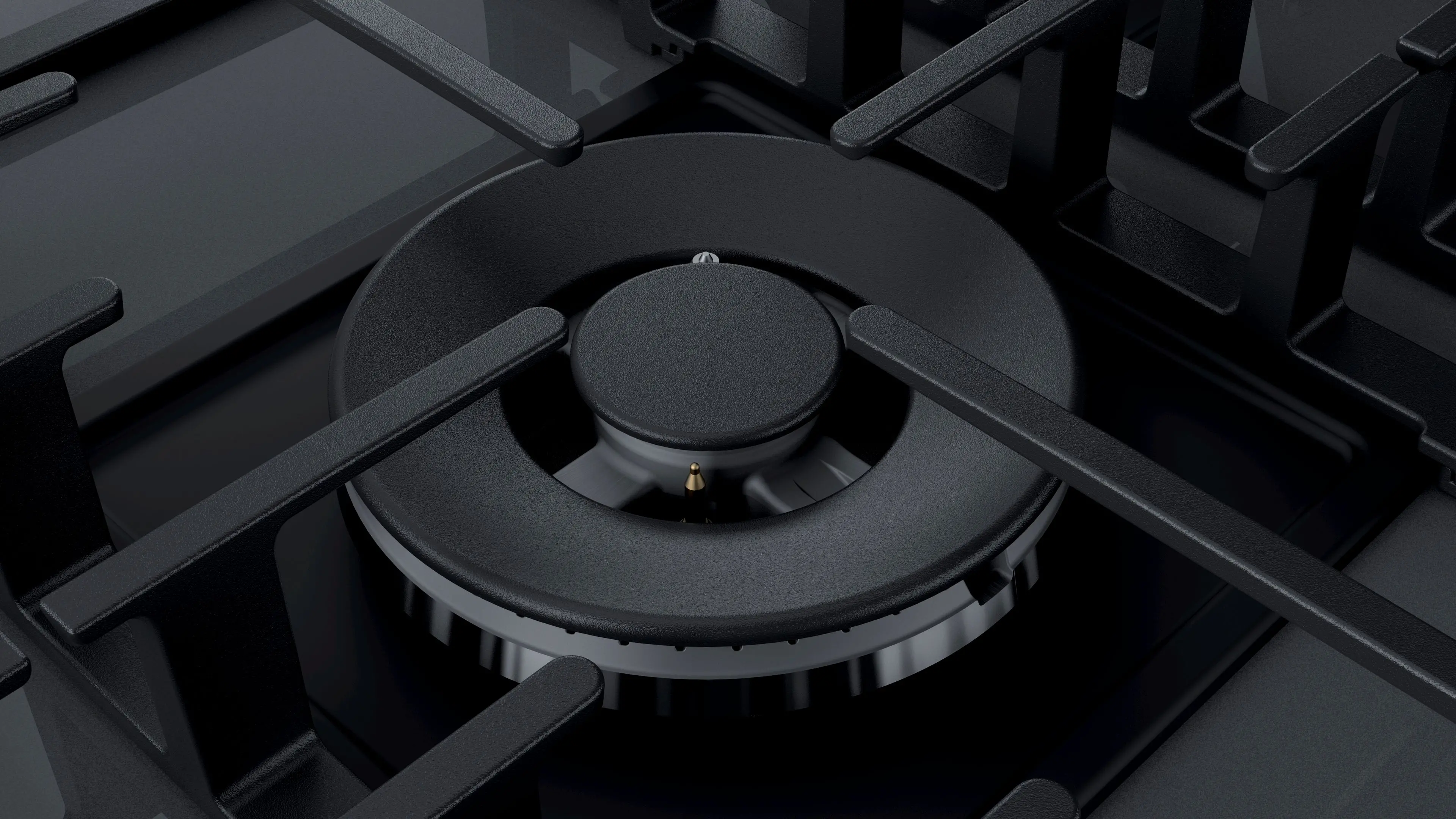 NGMP077UC Bosch Benchmark 30 Inch Gas Cooktop with FlameSelect - Gray Tempered Glass-4