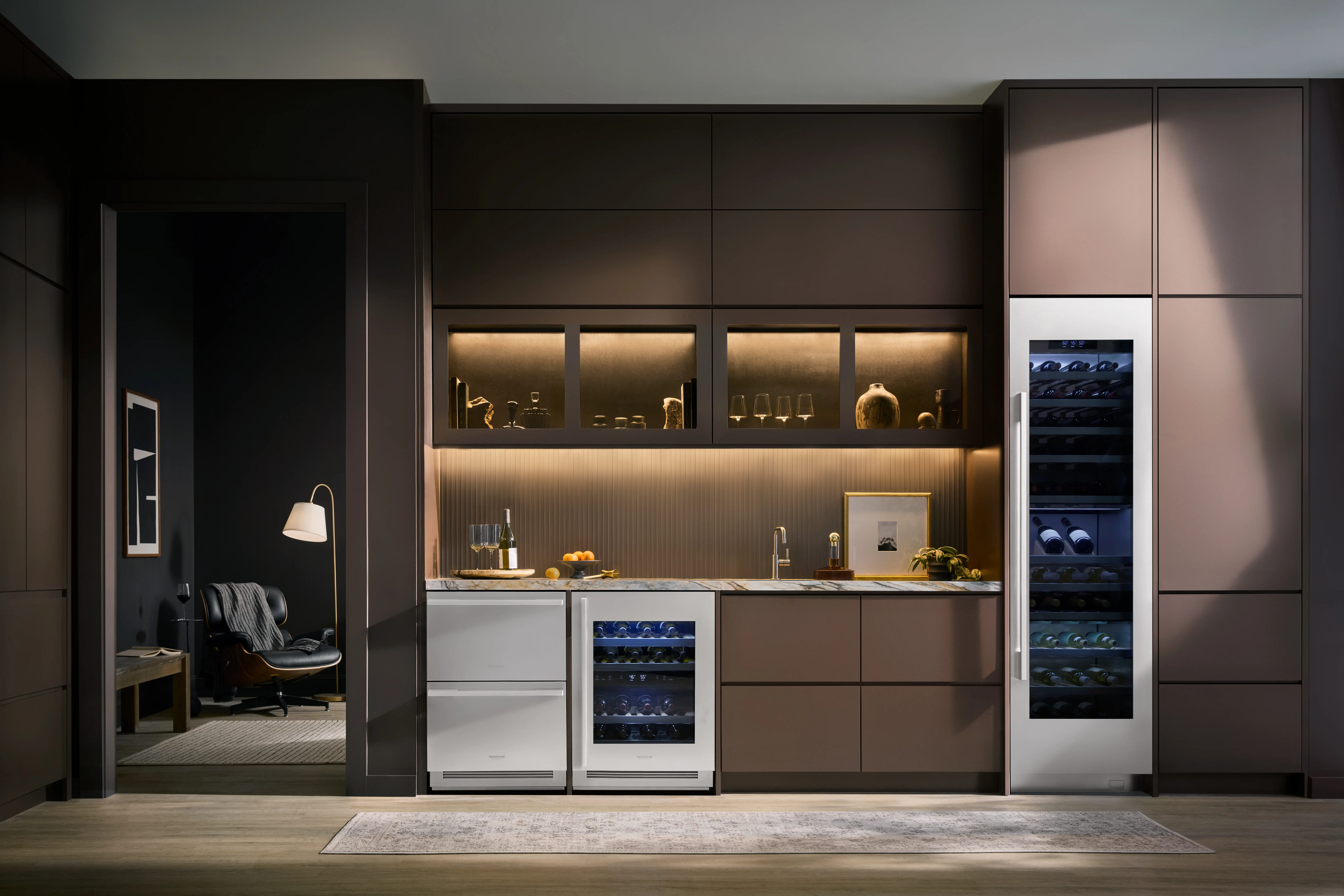 SKSCW241RP Signature Kitchen Suites 24 Inch 113 bottle Wine Cooler - Panel Ready-2