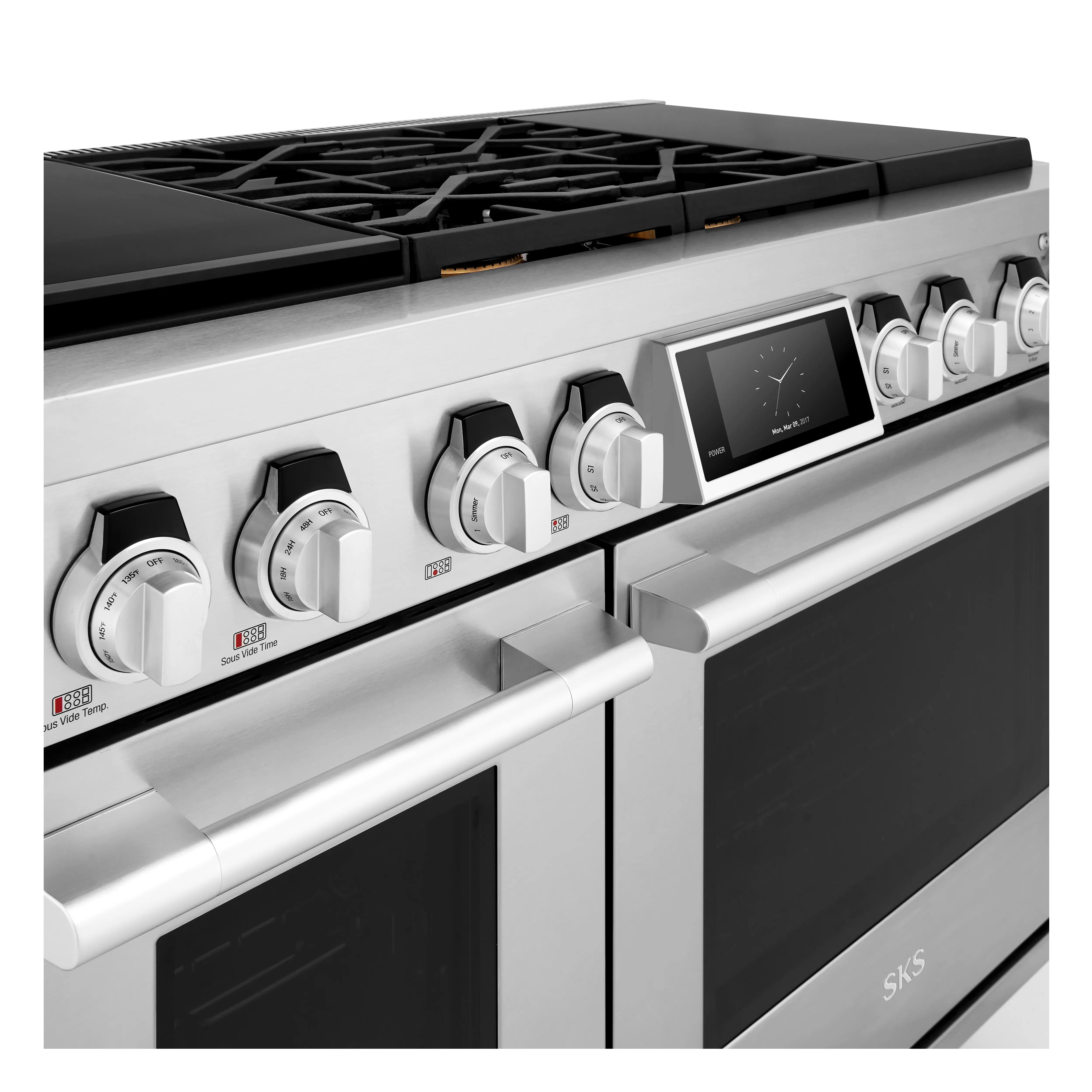 SKSDR480SIS SKS Pro Dual Fuel Range - Stainless Steel 48 Inch-11