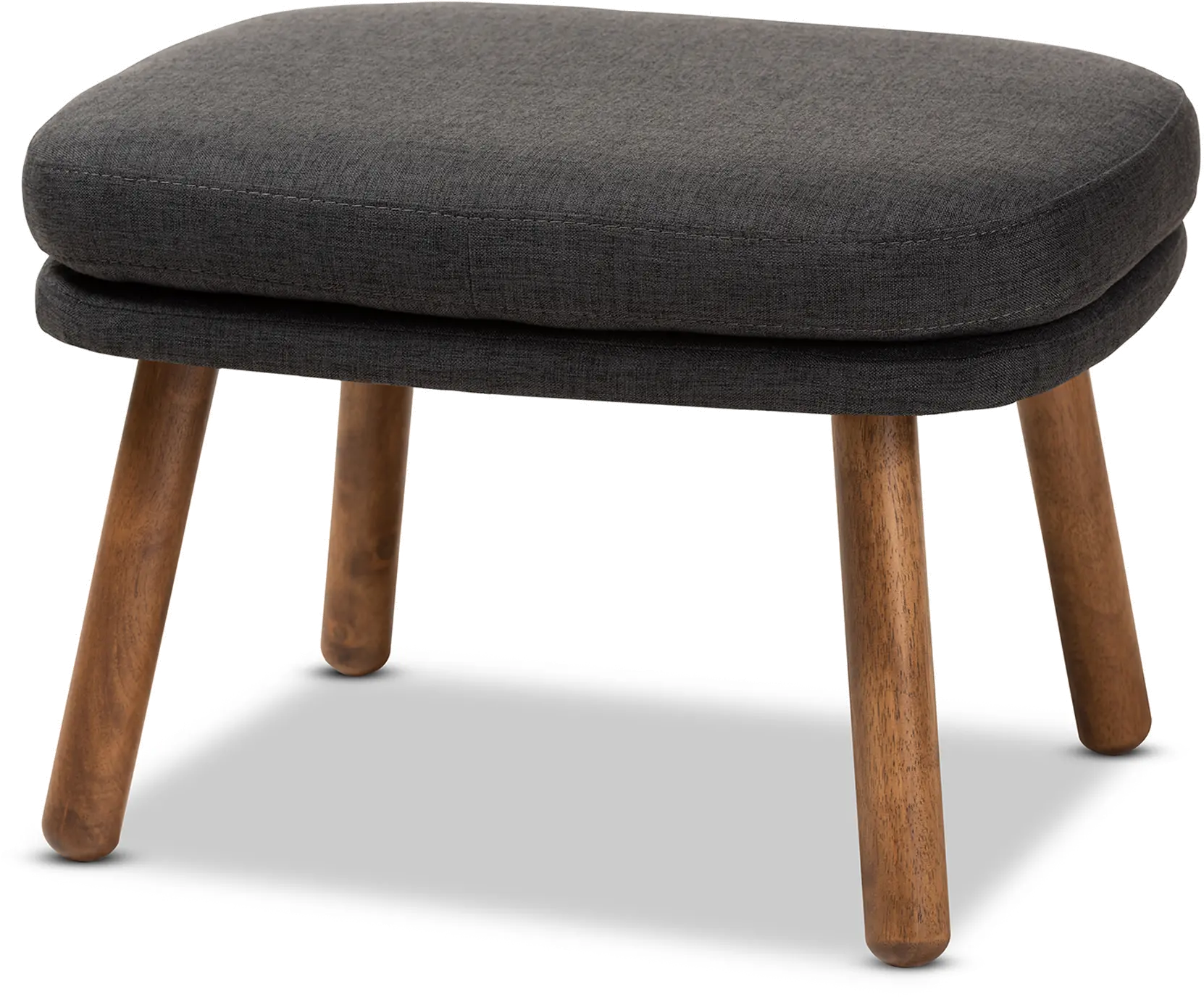 148-8229-RCW Mid Century Modern Dark Gray Upholstered Ottoman - Madelina-1