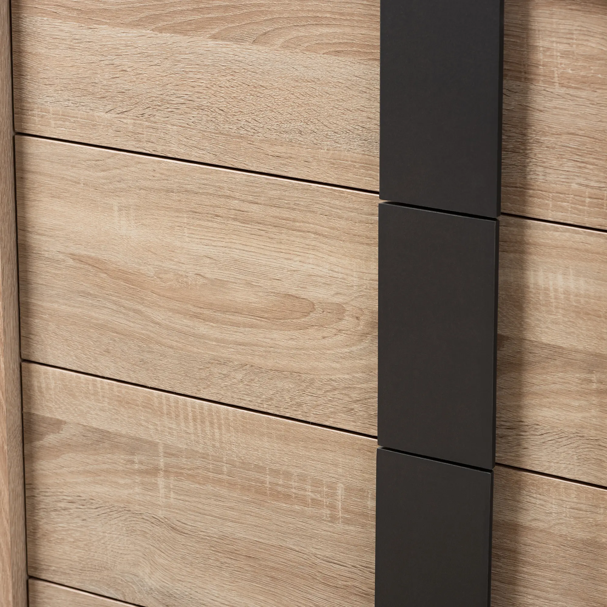 148-8254-RCW Modern Oak and Gray 5 Drawer Chest of Drawers - Silas-7