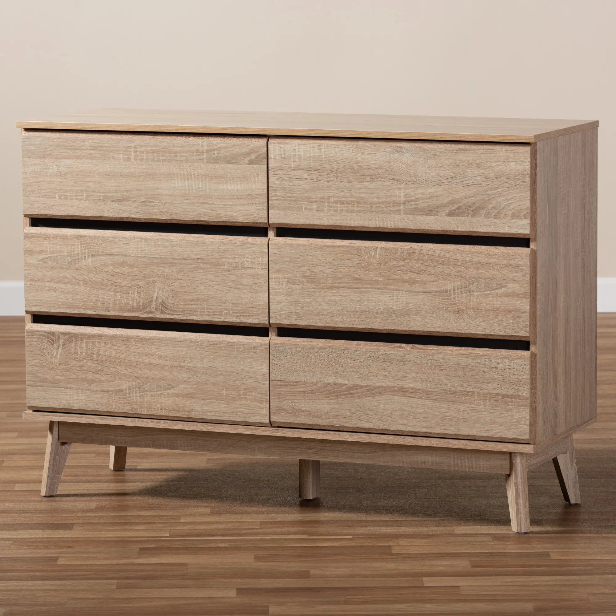 148-8256-RCW Mid-Century Light Oak Dresser - Josephina-3