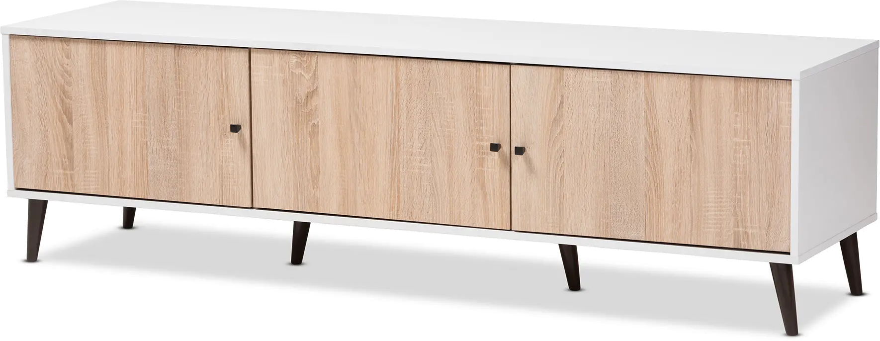 148-8977-RCW Brennan White and Light Oak 70  TV Stand-4