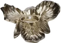 8  Gold Orchid Tealight Candle Holder