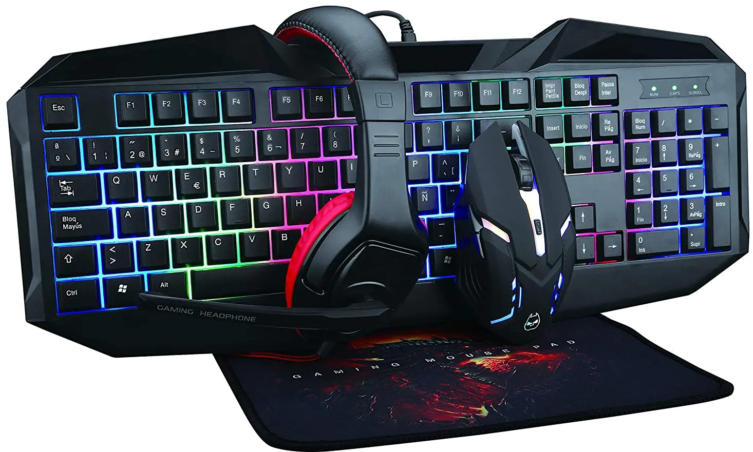 SC-440GK Supersonic 4 Piece RGB Gaming Kit-1