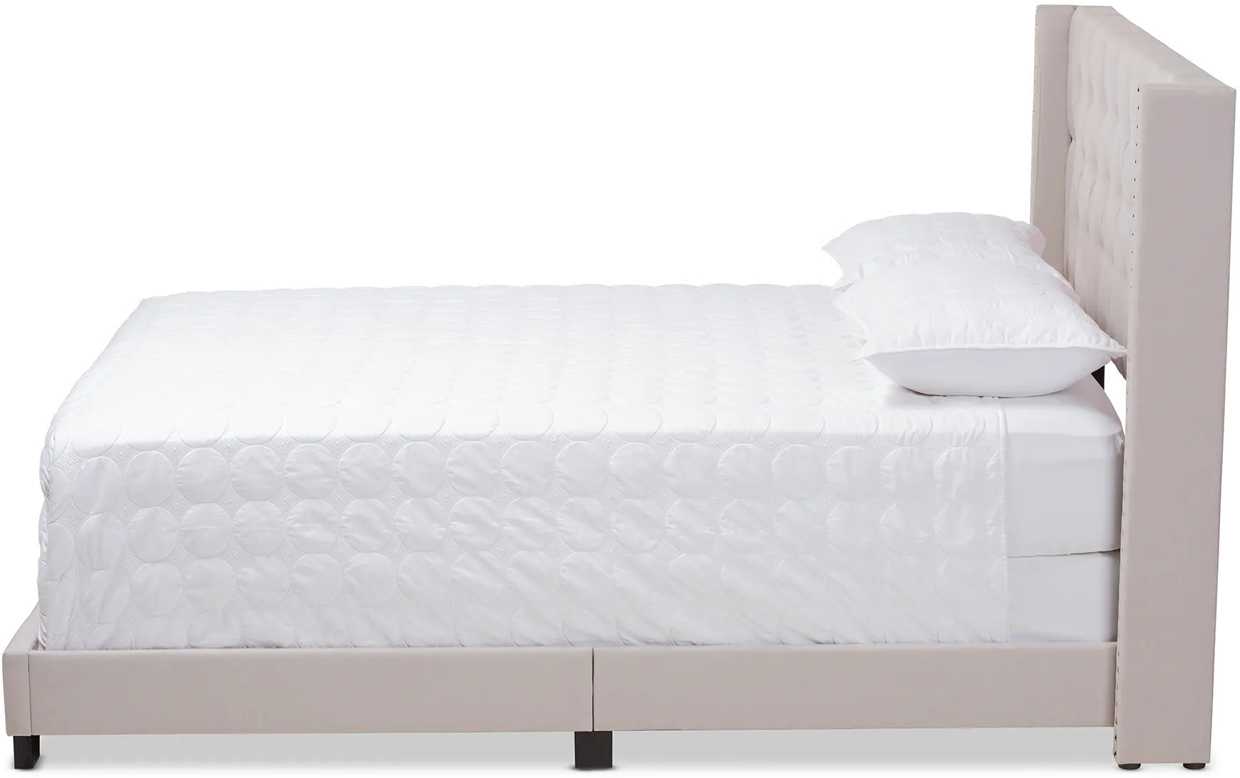 149-8946-RCW Contemporary Beige Upholstered King Bed - Westley-4