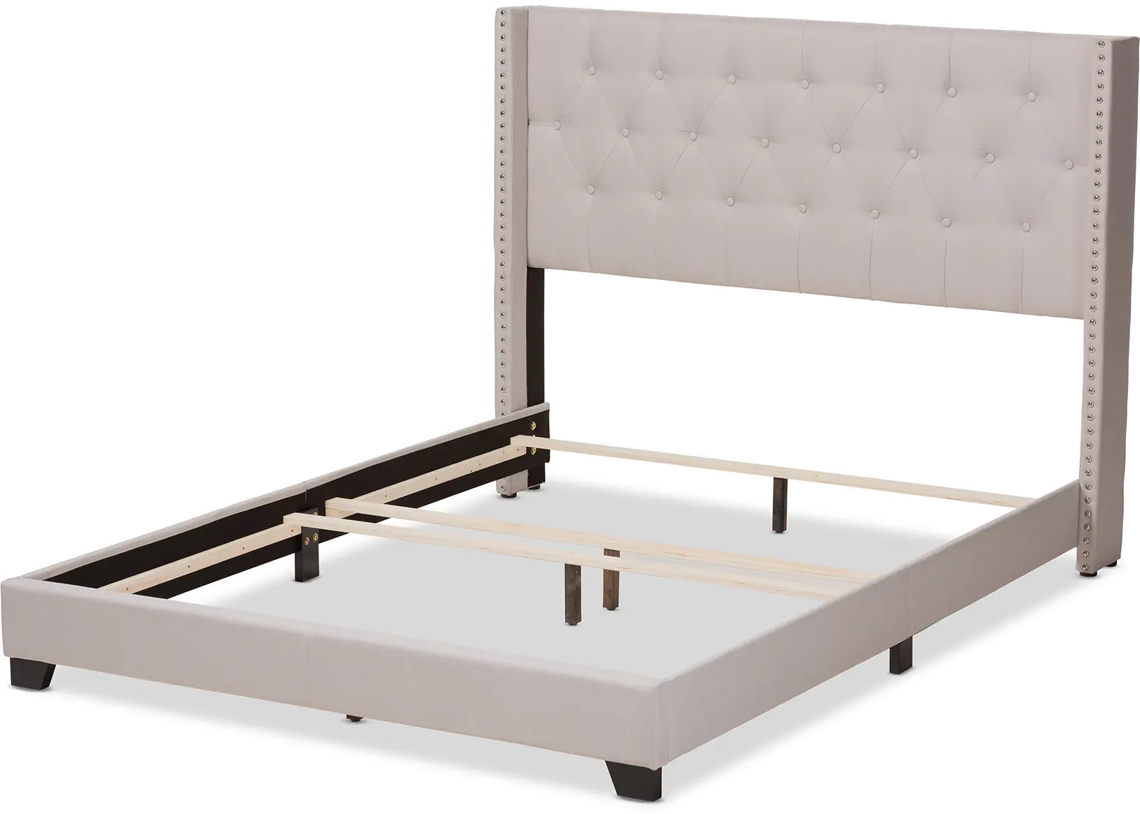 149-8946-RCW Contemporary Beige Upholstered King Bed - Westley-5