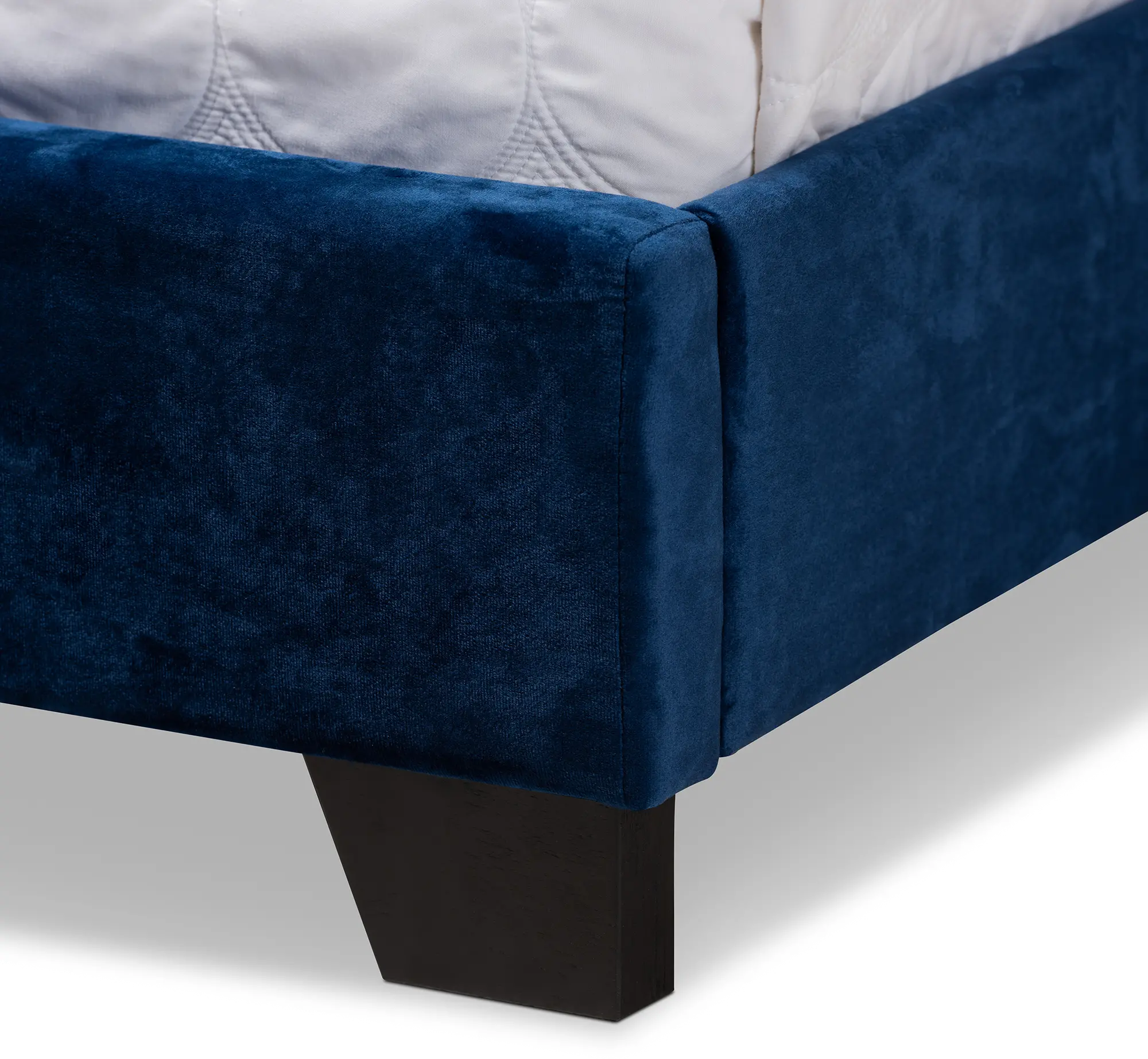 149-8948-RCW Glam Navy Blue Velvet Upholstered Queen Bed - Katelin-7