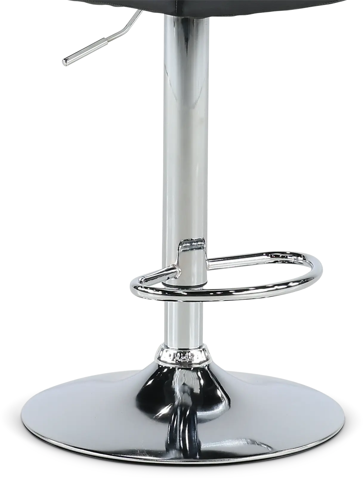 Dagmar Black Adjustable Height Swivel Bar Stool-5