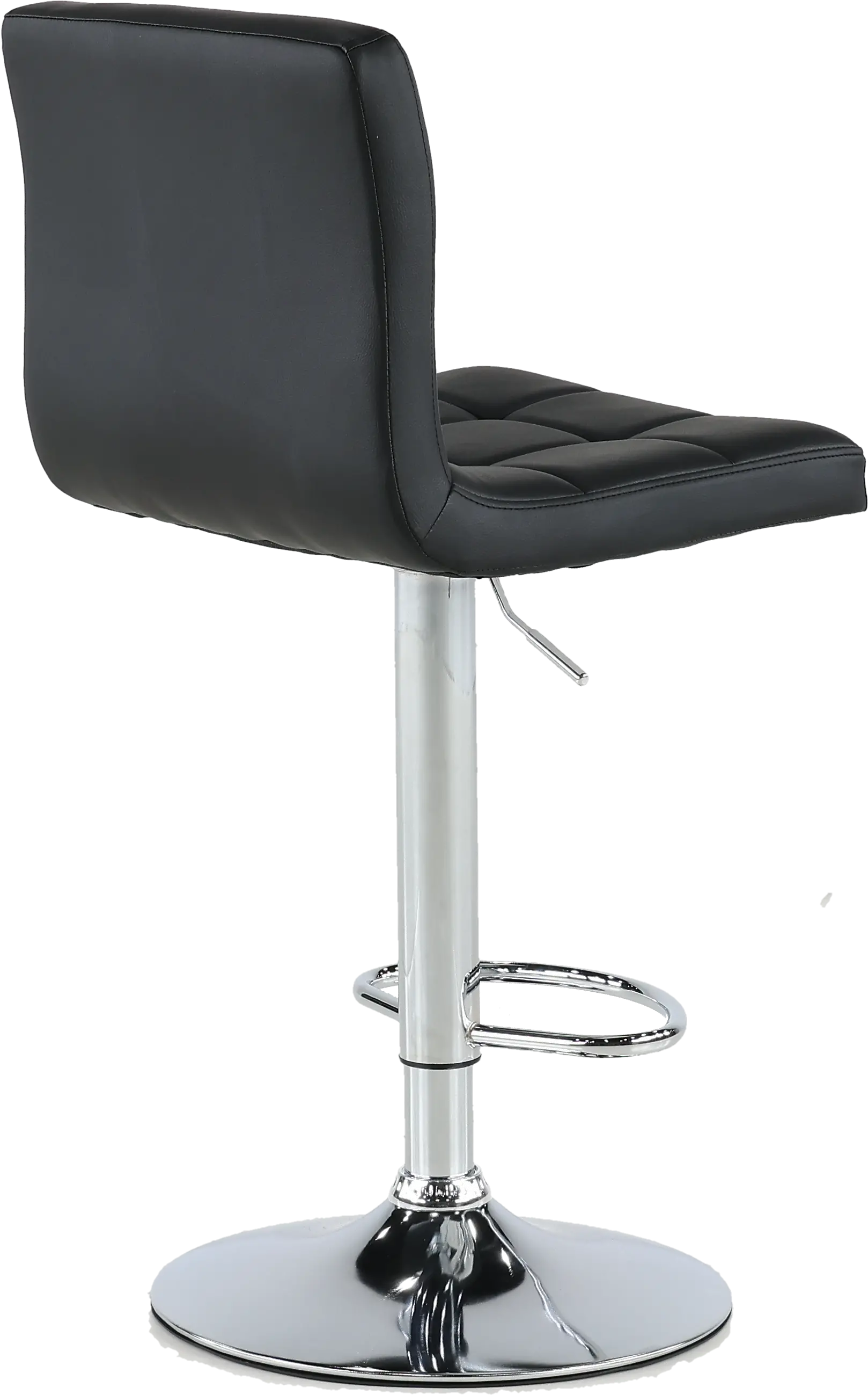 Dagmar Black Adjustable Height Swivel Bar Stool-6