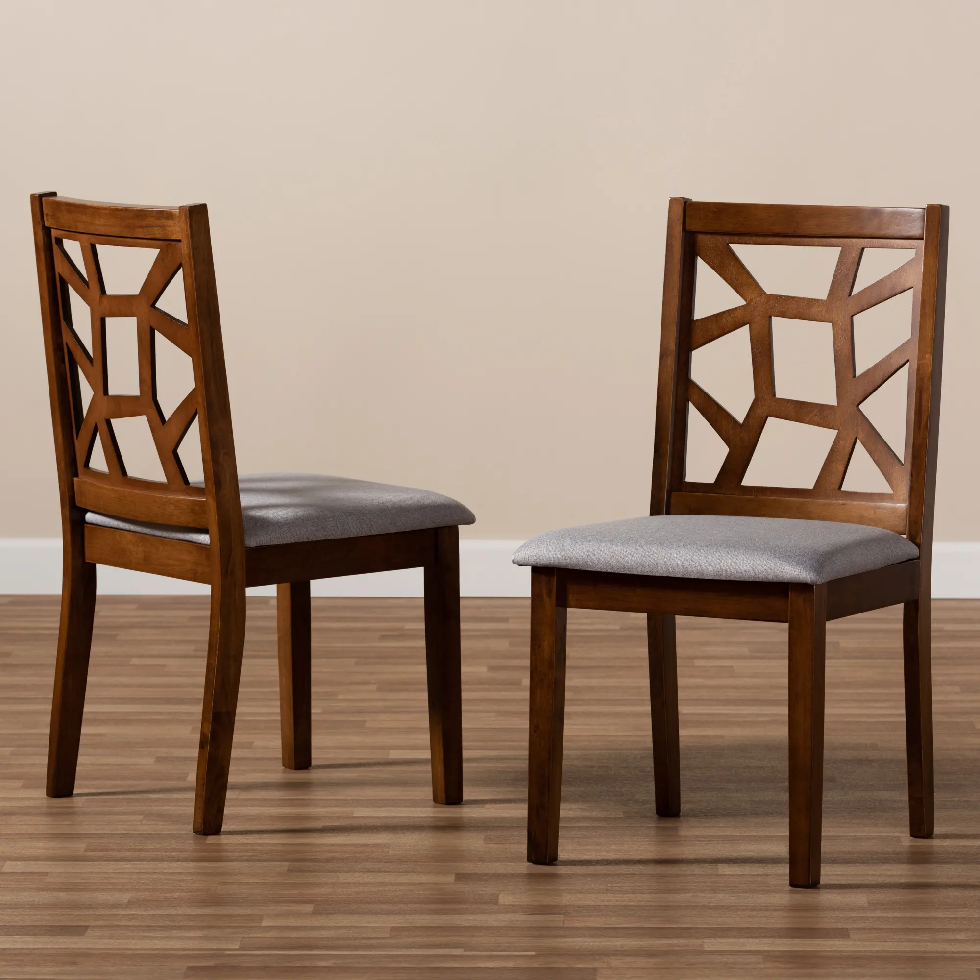 149-8963-RCW Abilene Brown Upholstered Dining Room Chair (Set of 2)-3