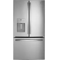 GFE26JYMFS GE 25.6 Cu Ft French Door Refrigerator - Stainless Steel
