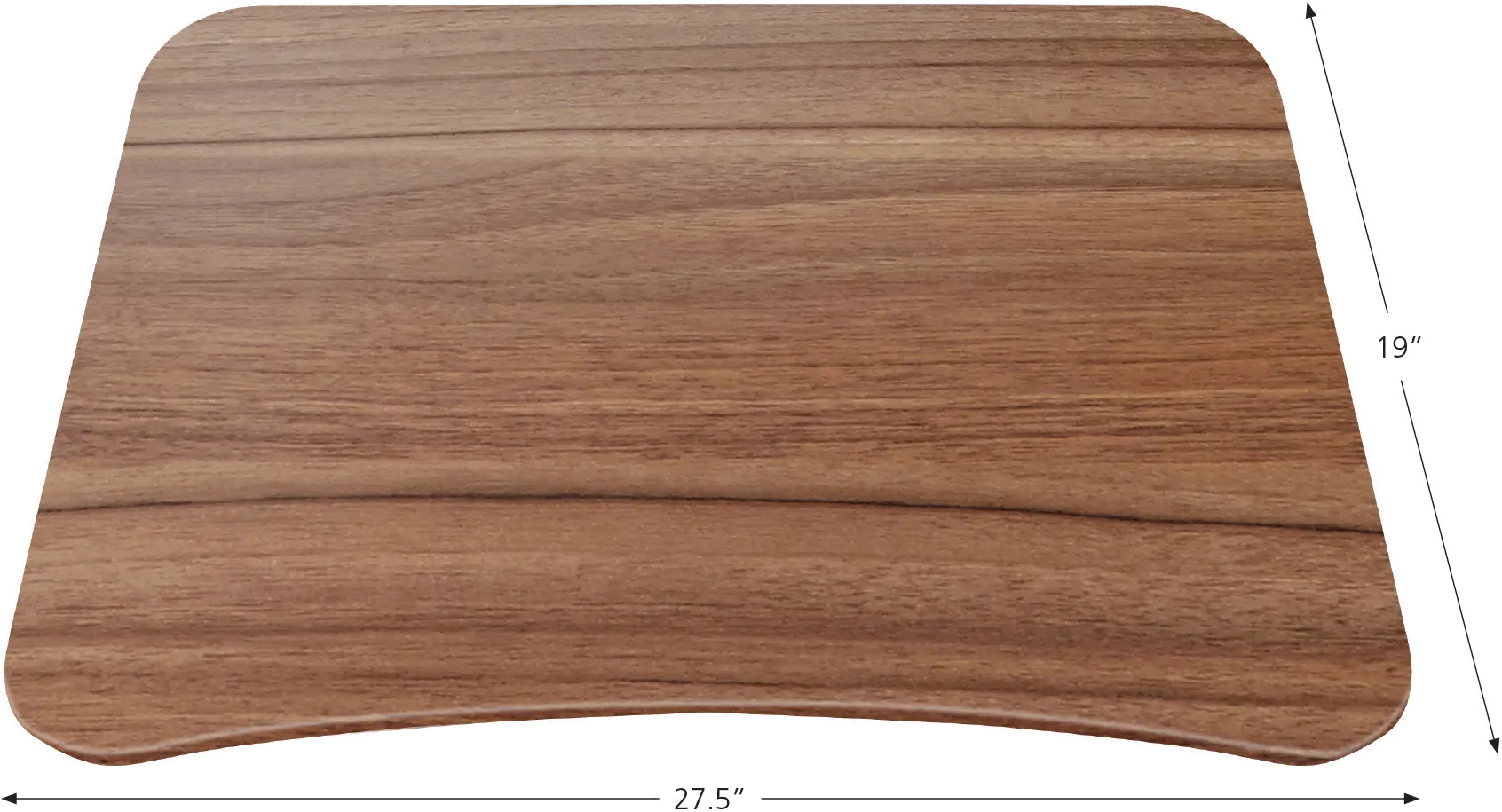 Adjustable Height Stand Up Workpad Desk - Walnut-3