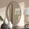 150-8893-RCW Antique Silver Oval Accent Wall Mirror - Wiley