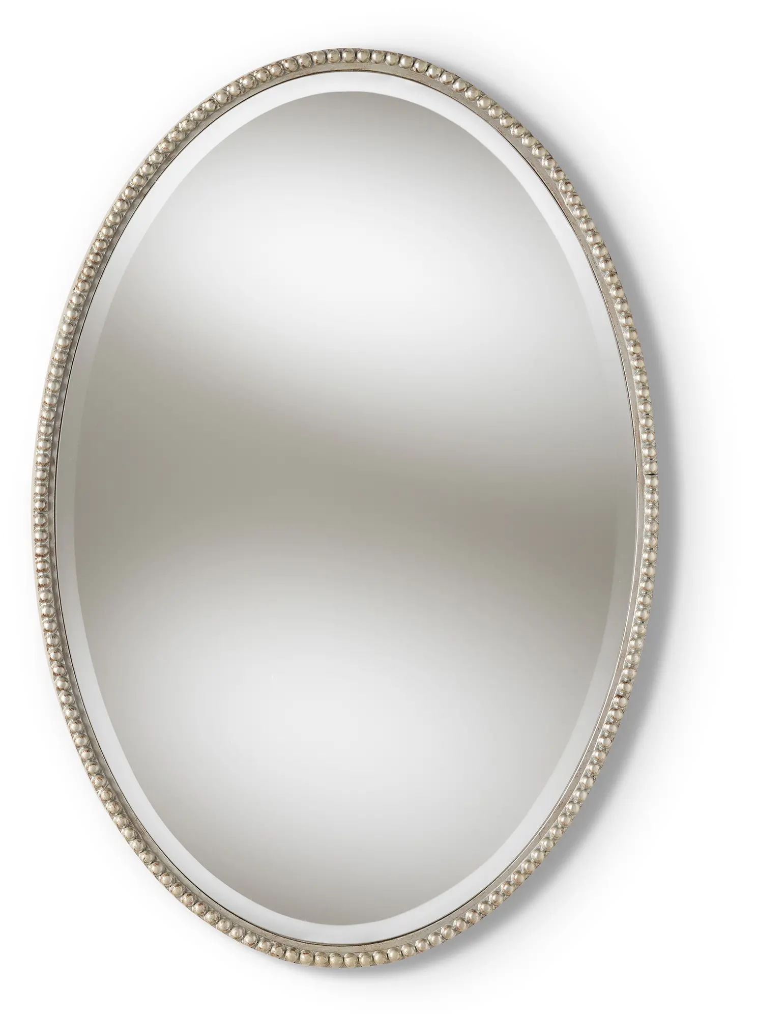 150-8893-RCW Antique Silver Oval Accent Wall Mirror - Wiley-1